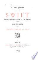 Swift; étude psychologique et littéraire