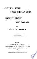 Syndicalisme révolutionnaire et syndicalisme réformiste
