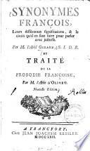 Synonymes françois