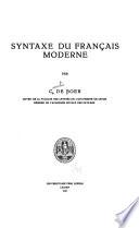 Syntaxe du français moderne