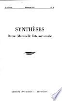 Synthèses