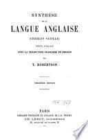 Synthesis of the English language