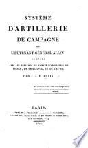 Système d'artillerie de campagne du lieutenant-général Allix