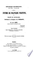 Système de politique positive: Dynamique sociale