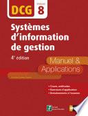 Systèmes d'information de gestion - DCG 8 - Manuel et applications