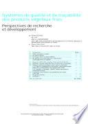 Systemes de Qualite et de Tracabilite des Produits Vegetaux Frais
