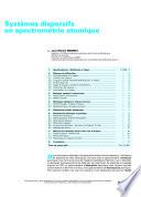 Systemes dispersifs en spectrometrie atomique