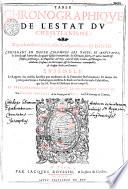 Table chronographique de l'estat du christianisme depuis la naissance de Jésus-Christ jusques à l'année MDCVIII... ensemble le rapport des vieilles hérésies aux modernes de la prétendue Réformation,... par Jacques Gaultier,..