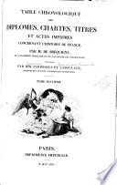 Table chronologique des diplomes: Année 1271-1302