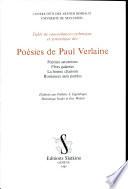 Table de concordances rythmique et syntaxique des poésies de Paul Verlaine