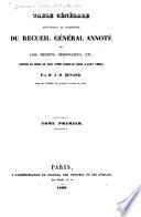 Table générale analytique et raisonnée