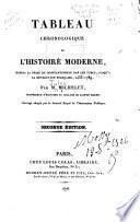 Tableau chronologique de l'histoire moderne