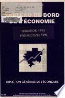 Tableau de bord de l'économie