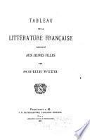 Tableau de la littérature française