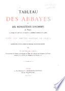 Tableau des abbayes et des monasères d'hommes en France