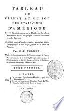 Tableau du climat et du sol des Etats-Unis d'Amérique