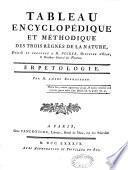 Tableau encyclopédique et methodique des trois règnes de la nature, dédié et présenté a M. Necker,... Ophiologie, insectologie, ornithologie. Première livraison, troisième partie. Par M. l'abbé Bonnaterre