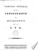 Tableau général de la consistance du Département de la Lys