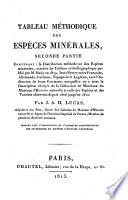 Tableau méthodique des espèces minérales
