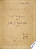 Tableaux généalogiques de la famille Koechlin