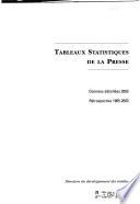 Tableaux statistiques de la presse