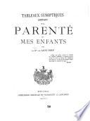 Tableaux synoptiques abrégés de la parenté de mes enfants