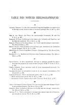 Tables générales alphabétique et bibliographique des matières contenues dans les volumes XXVI à XLVI [1894-1914]