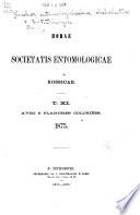 Tables générales des publications de la Société entomologique de Russie ainsi que des articles