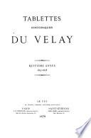 Tablettes historiques du Velay