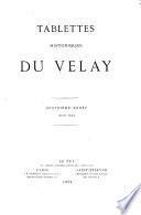 Tablettes historiques du Velay