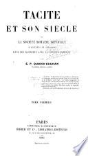 Tacite et son siècle
