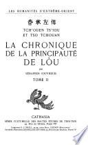 Tch'ouen ts'iou et Tso tchouan