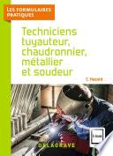 Techniciens tuyauteur, chaudronnier, métallier et soudeur CAP, Bac Pro (2021) - Référence