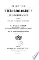 Technique microbiologique et sérothérapique