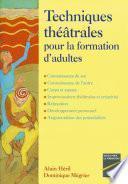 Technique théâtrales pour la formation d'adultes