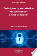 Techniques de sécurisation des applications à base de logiciel