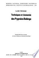 Techniques et économie des pygmées babinga