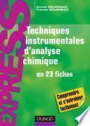 Techniques instrumentales d'analyse chimique