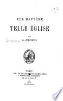 Tel baptême, telle église