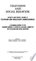Television and Social Behavior