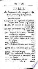 Témoignage d'un enfant de la Vérité et droiture des Voyes de l'Esprit ou Explication des trois premiers chapitres de la Genèse, où l'on traite de plusieurs merveilles et mystères de la Création...