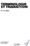 Terminologie et traduction