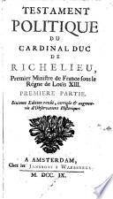 Testament politique du Richelieu