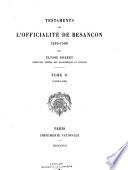 Testaments de l'officialité de Besançon