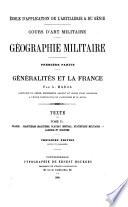 -Texte. Géographie militaire