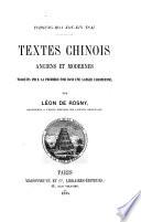 Textes Chinois