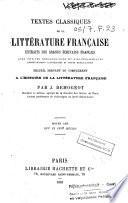 Textes classiques de la littérature française