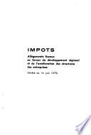 Textes d'intérêt général publiés au Journal officiel, tirages à part..