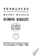 Textes inédits de R. Radiguet