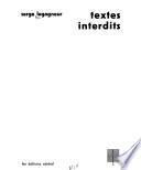 Textes interdits